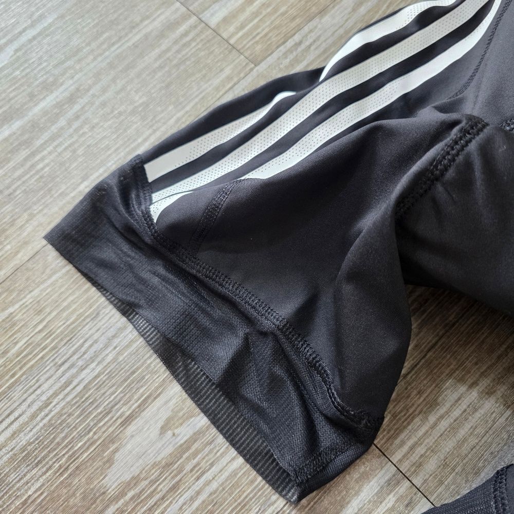 Adidas The Bib Padded Cycling Shorts Black White Women's Large Breathable Straps - Picture 8 of 15